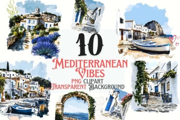 Bring Coastal Charm to Your Projects with Mediterranean Clipart