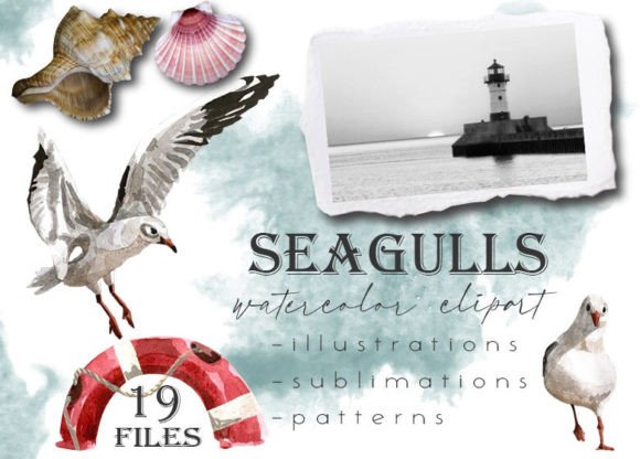 Capture Coastal Charm with Sea Watercolor Clipart