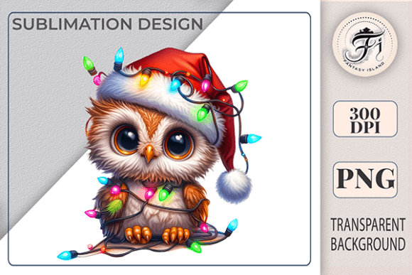 Charming Christmas Owl Clipart: A Festive Design Essential