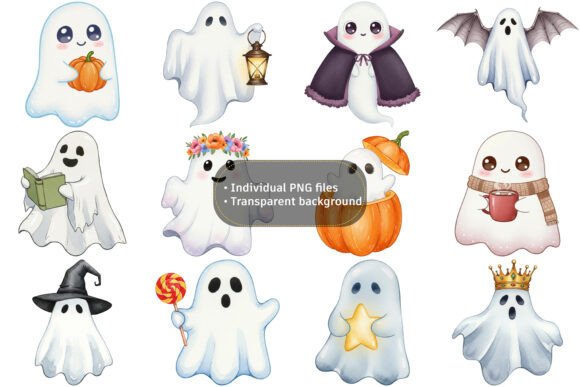 Cute Halloween Ghost Clipart: Your Spooky Design Secret