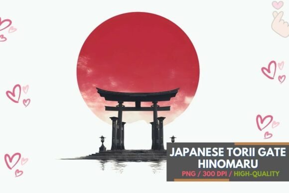 Embracing Tradition: The Japanese Torii Gate Hinomaru PNG for Modern Design
