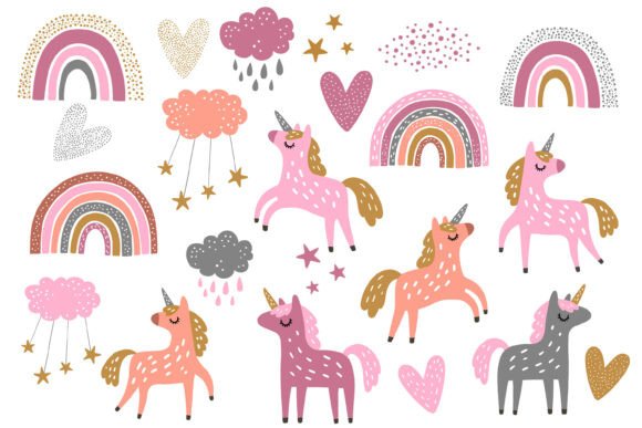 Enchanting PNG Unicorn Clipart for Creative Projects