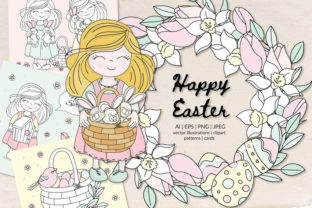 Happy Easter Illustration Set: Your Complete Spring Design Toolkit