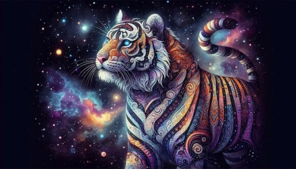 Pointillist Sci-Fi Glow: Cosmic Dots Meet Digital Design