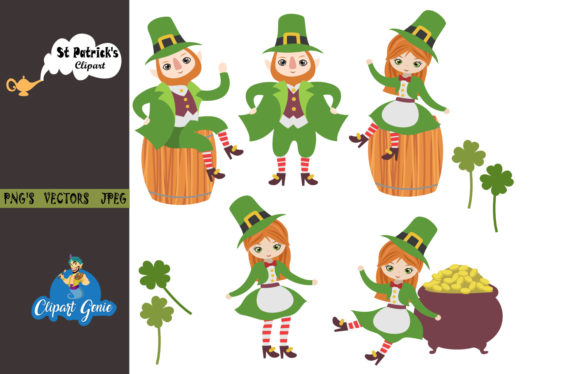St Patricks Day Clipart Bundle for Festive Crafts