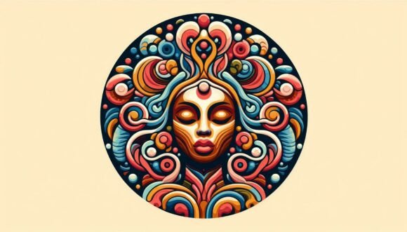 Surreal African Muse: Bold Colors for Creative Projects