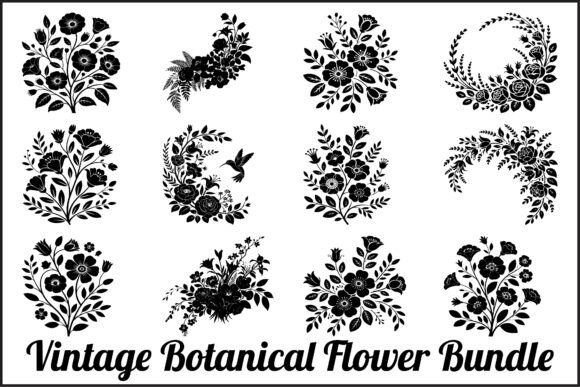 Timeless Floral Artistry: The Vintage Botanical SVG Collection