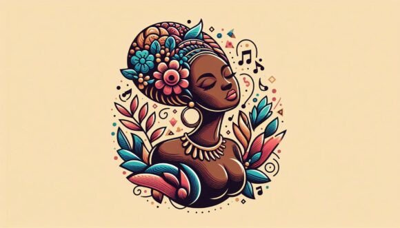 Unleashing Vibrant Energy: Pop-inspired African Muse in Motion
