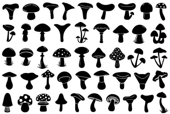 Unlock Nature's Charm with the Ultimate Mushroom Silhouette Bundle